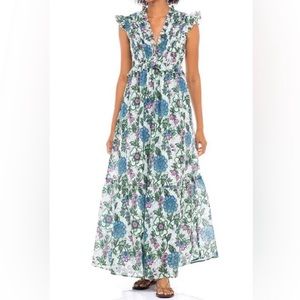 Banjanan Constance Dress Freyja Flower White - xs - worn once